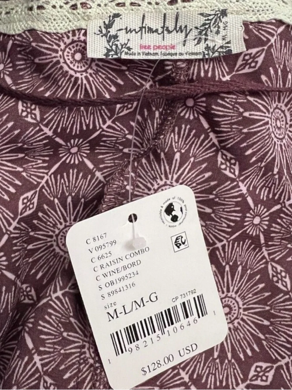 NWT Free People Intimately Oasis Robe M/L - Picture 4 of 4